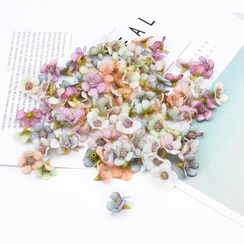 50 τεμάχια Daisy Lafite Fake Flowers for Scrapbooking Γάμος Διακοσμητικά λουλούδια Diy Δώρα Κουτιά καραμέλας τεχνητά λουλούδια Χονδρική
