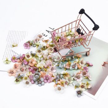 50 τεμάχια Daisy Lafite Fake Flowers for Scrapbooking Γάμος Διακοσμητικά λουλούδια Diy Δώρα Κουτιά καραμέλας τεχνητά λουλούδια Χονδρική
