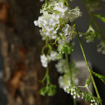Τεχνητά λουλούδια 100cm Snow Willow γάμος Flower Silk Texture American Pastoral Style Διακόσμηση σαλονιού Diy Props