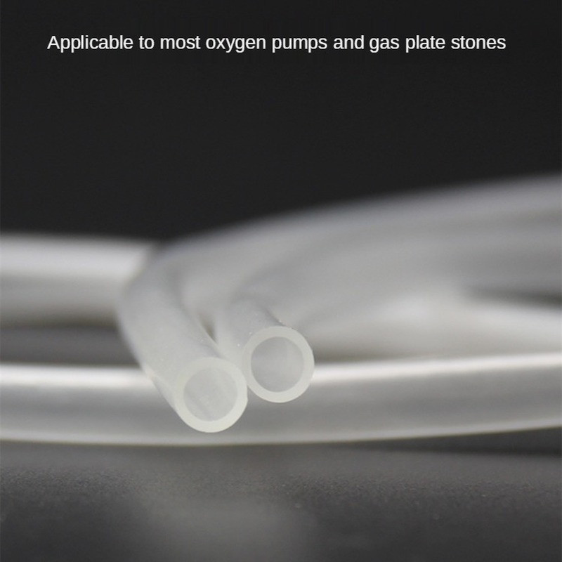 Akváriumi tartozékok 1 m/5 m/10 m oxigénszivattyú tömlő légbuborékos kővel dedikált 4*6 mm-es lágycsöves PVC rugalmas csöves akvárium kellékek