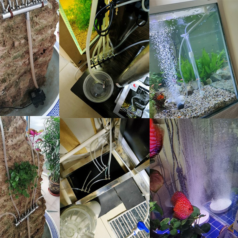 Akváriumi tartozékok 1 m/5 m/10 m oxigénszivattyú tömlő légbuborékos kővel dedikált 4*6 mm-es lágycsöves PVC rugalmas csöves akvárium kellékek