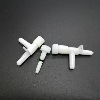 5 τεμ. Λευκό 4mm Ρυθμιστής Αέρα Ενυδρείου Ρυθμιζόμενη βαλβίδα διαχωρισμού σωλήνα αντλίας οξυγόνου Βαλβίδα ελέγχου όγκου δεξαμενής