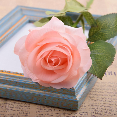 DIY kāzu mākslīgo ziedu galviņas Rožu peonija mājas dekorēšanas aksesuāri Radoši kāzu mākslīgie ziedi Zīda ziedi