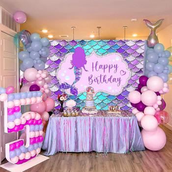 Ggender Reveal Backdrop Photocall Mermaid Party Banner Background Butterfly Happy Birthday Pary Decor Kids Boy Girl Baby Shower