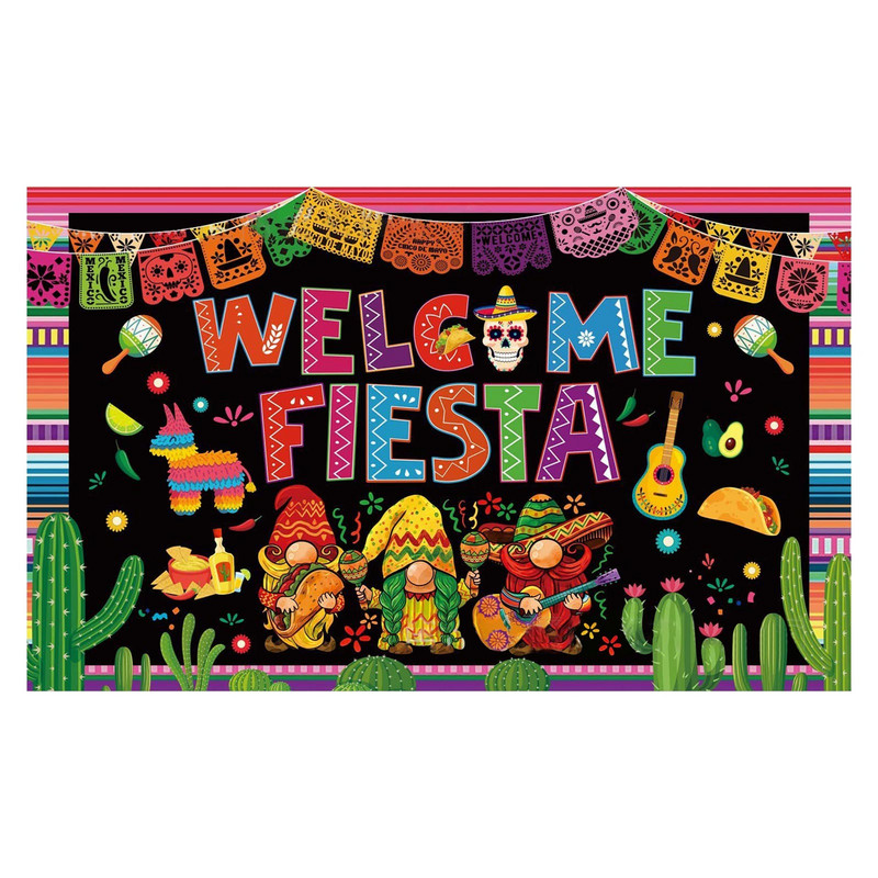 5. maija karnevāla fona auduma reklāmkarogs Meksikas dzimšanas dienas ballīte Dec. piemiņas diena Pasākumu dekorācijas Īpaša pasākuma kleitas sievietēm