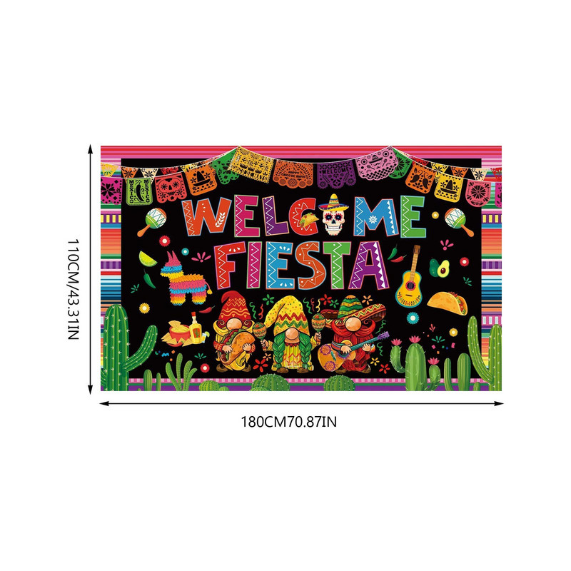 5. maija karnevāla fona auduma reklāmkarogs Meksikas dzimšanas dienas ballīte Dec. piemiņas diena Pasākumu dekorācijas Īpaša pasākuma kleitas sievietēm