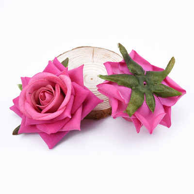 5/10 gab. Flaneļa rozes zīda ziedi sienu mākslīgie augi mājas kāzu dekorēšanai. Izgatavojiet līgavu, cepurīti, dekoratīvu puķupodu