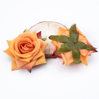5/10 gab. Flaneļa rozes zīda ziedi sienu mākslīgie augi mājas kāzu dekorēšanai. Izgatavojiet līgavu, cepurīti, dekoratīvu puķupodu