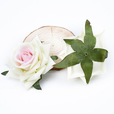 5/10 gab. Flaneļa rozes zīda ziedi sienu mākslīgie augi mājas kāzu dekorēšanai. Izgatavojiet līgavu, cepurīti, dekoratīvu puķupodu