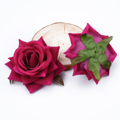 5/10 gab. Flaneļa rozes zīda ziedi sienu mākslīgie augi mājas kāzu dekorēšanai. Izgatavojiet līgavu, cepurīti, dekoratīvu puķupodu