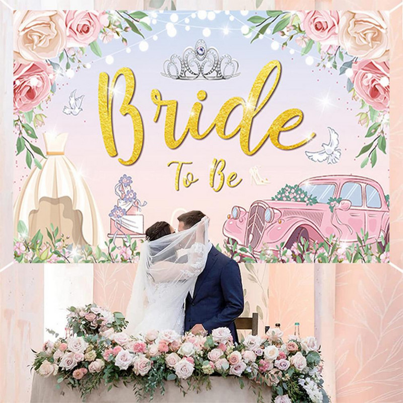 Izveidojiet greznu atmosfēru kāzu reklāmkaroga ballītei