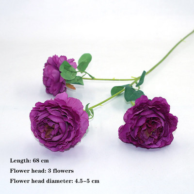 Lila 1db mindenféle gyönyörű mesterséges bazsarózsa rózsa gerbera százszorszép selyemvirág DIY házi kerti parti esküvői dekoráció hamisítvány