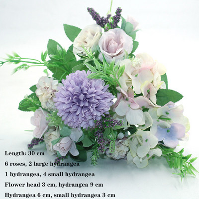 Lila 1db mindenféle gyönyörű mesterséges bazsarózsa rózsa gerbera százszorszép selyemvirág DIY házi kerti parti esküvői dekoráció hamisítvány