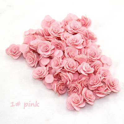 24 бр. евтини цветя Плат изкуствено цвете 2,5 см 18 цвята за сватбена рокля празнична украса може да смесва цвят