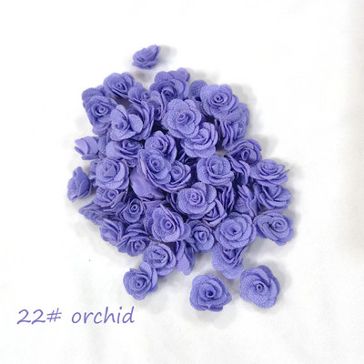 24gab lēts zieds Auduma mākslīgais zieds 2,5 cm 18 krāsas kāzu kleitu svētku dekorēšanai var sajaukt krāsas