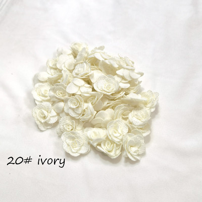 24gab lēts zieds Auduma mākslīgais zieds 2,5 cm 18 krāsas kāzu kleitu svētku dekorēšanai var sajaukt krāsas