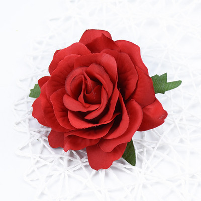 10 cm Kiváló minőségű selyem rózsák virág fal esküvői lakberendezési dekoráció karácsonyi barkács bross menyasszonyi kiegészítők kiürítés művirágok