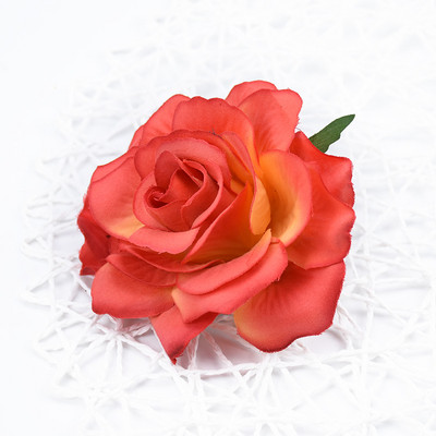 10 cm Kiváló minőségű selyem rózsák virág fal esküvői lakberendezési dekoráció karácsonyi barkács bross menyasszonyi kiegészítők kiürítés művirágok