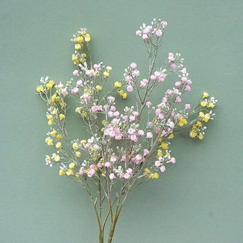 НОВО Rich babysbreath клон пластмаса Изкуствени цветя Начало Сватбена градинска декорация на открито flores fleur artificielle