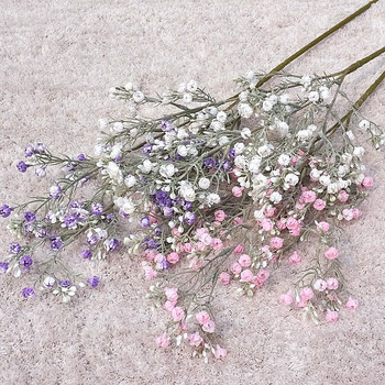 ΝΕΟ Πλούσιο κλαδί babysbreath πλαστικό Τεχνητά λουλούδια Σπίτι Γάμος διακόσμηση κήπου εξωτερικού χώρου flores fleur artificielle