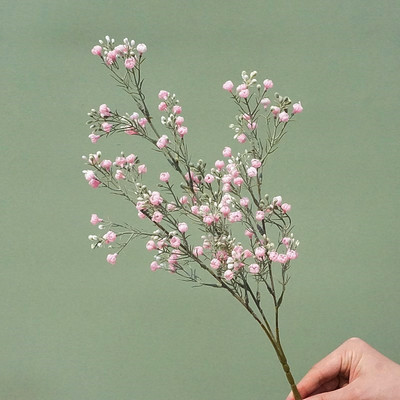 JAUNUMS Bagātīgs bērnu elpas zars plastmasa Mākslīgie ziedi Sākums Kāzu dārza dekorēšana āra flores fleur artificielle