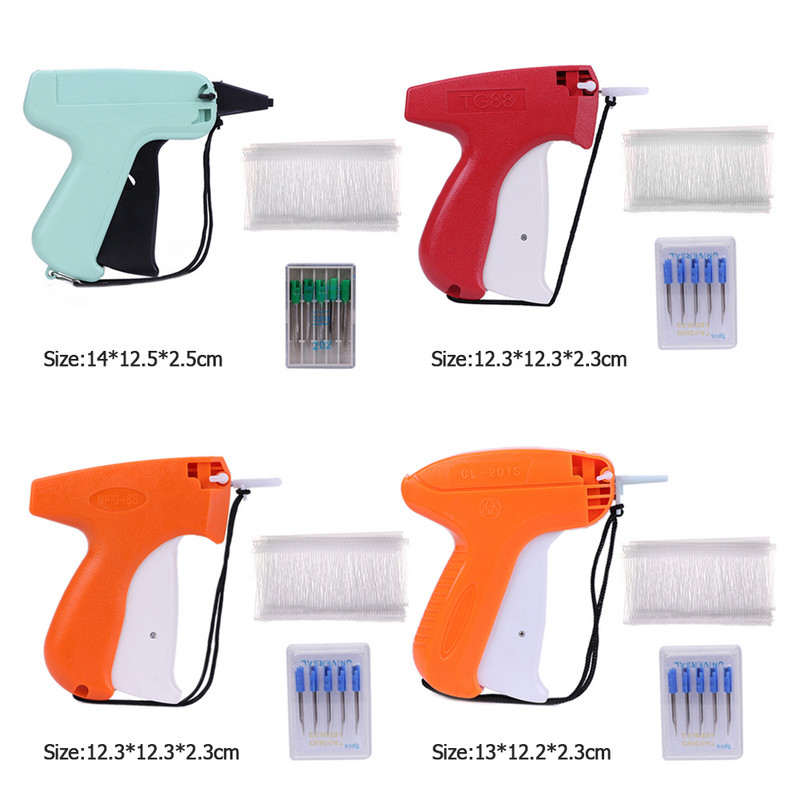 Ruházat Ruházat Ár Címke Címke Pisztoly 5 tű 1000 Barbs címkéző gép műanyag címkéző matrica Varróeszközök