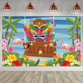 70 x 43 collu Havaju salu fona dekorēšana ballīšu noformējums Vasaras pludmale Havaju salu tematiskas palmas, bērnu duša, dzimšanas dienas kāzu fotoattēla fons