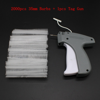 2000 τμχ 35 χιλιοστά Barbs + 1 τμχ Tag Gun New Arrival Garment Price Label Tag Gun with Needle Price Labeller Machine