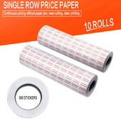 10 tekercs árcímke egysoros árcímke jelzés az MX-5500 árú pisztolycímkézőhöz, fehér 21 mmX12 mm élelmiszerboltokhoz