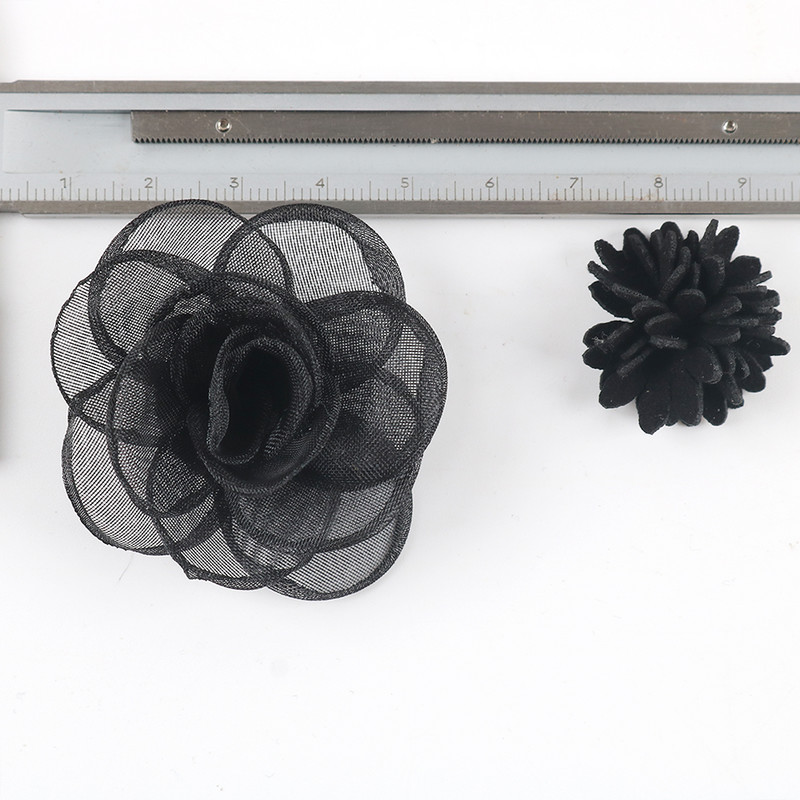 10 db sifon organza rózsa virág Szövet virág Patch kézzel készített barkács kézműves gyerek hajtű dekoráció ruha kiegészítők