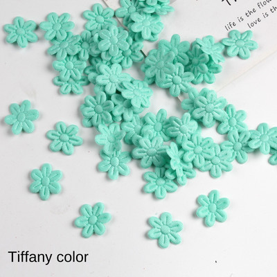 100db Művirág Filcszövet ötszirom virág dombornyomással Hamis virág esküvői lakberendezéshez Barkácsolás Scrapbooking Koszorútörténet