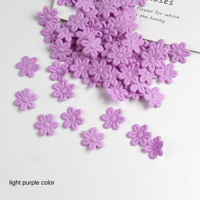 100db Művirág Filcszövet ötszirom virág dombornyomással Hamis virág esküvői lakberendezéshez Barkácsolás Scrapbooking Koszorútörténet