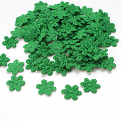 100db Művirág Filcszövet ötszirom virág dombornyomással Hamis virág esküvői lakberendezéshez Barkácsolás Scrapbooking Koszorútörténet