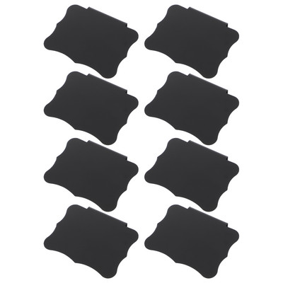 Μαύρες έγχρωμες ετικέτες Θήκη με κλιπ οθόνη Μαυροπίνακας ετικέτας αποθήκευσης πινακίδων Κάδοι καλαθιών βάσης κάδοι ράφι θήκες ντουλαπιών Διαφήμιση