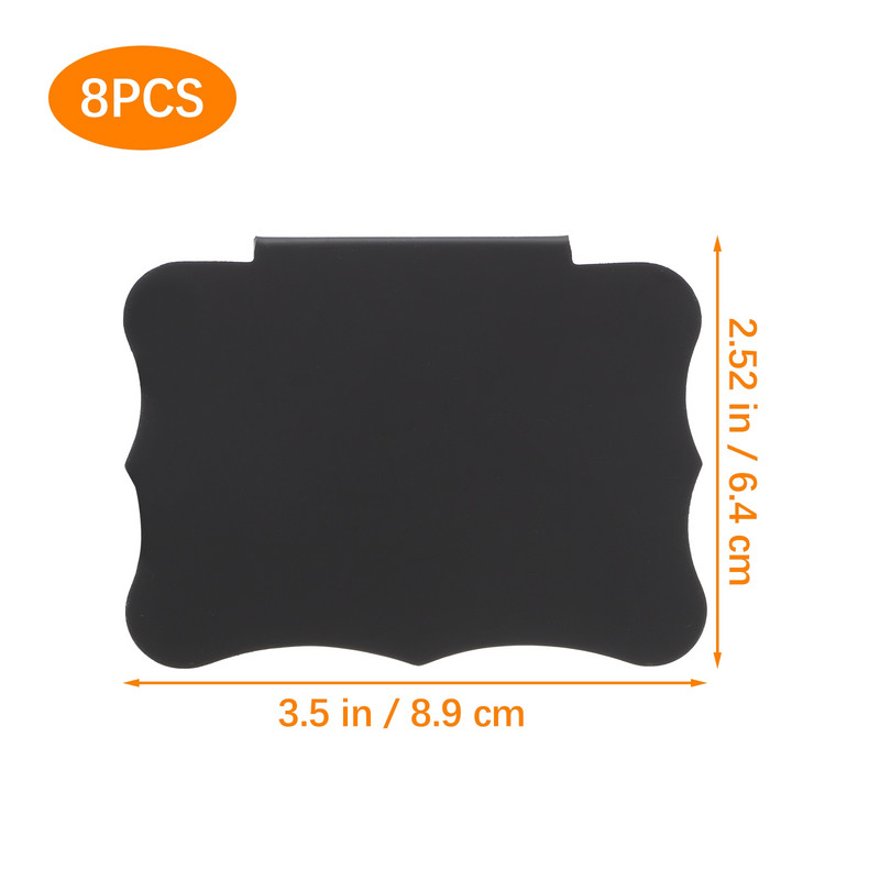 Fekete színű címkék klip kijelzőtartó címke Palatábla Címke Tárolótábla Kosártartó Rekeszek Állvány Szemetestartó Rack kamratartók Reklám