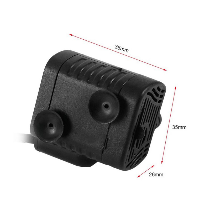 3 W USB-1020 DC3,5 V–9 V mini iegremdējamais ūdens sūknis akvārija ainavu zivju bļodiņai