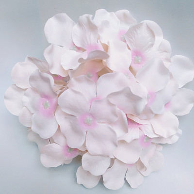 10 DB/tétel Színes hortenzia virágfej mesterséges selyem barkács dekoratív otthoni parti esküvői boltív háttér fali dekoratív áramlás