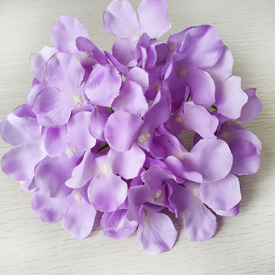 10 DB/tétel Színes hortenzia virágfej mesterséges selyem barkács dekoratív otthoni parti esküvői boltív háttér fali dekoratív áramlás