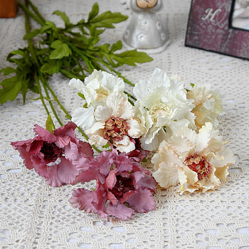 Красива дива треска Pinnacle Изкуствена коприна Цветя за хол Декорация flores artificiales домашен декор
