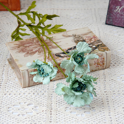 Gražus laukinis karštligė Pinnacle Dirbtinis šilkas Gėlės svetainei Dekoratyvinės flores dirbtinės namų dekoro