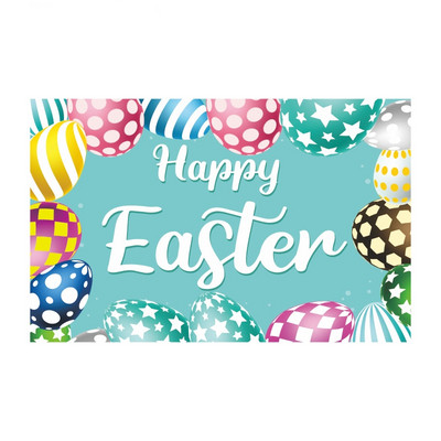 Ünnepi díszek húsvéti háttér Banner fotózás háttér húsvéti tojás nyuszi zászló Kerti parti dekoráció háttér