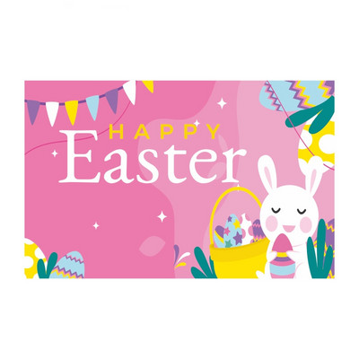 Ünnepi díszek húsvéti háttér Banner fotózás háttér húsvéti tojás nyuszi zászló Kerti parti dekoráció háttér