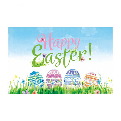 Ünnepi díszek húsvéti háttér Banner fotózás háttér húsvéti tojás nyuszi zászló Kerti parti dekoráció háttér