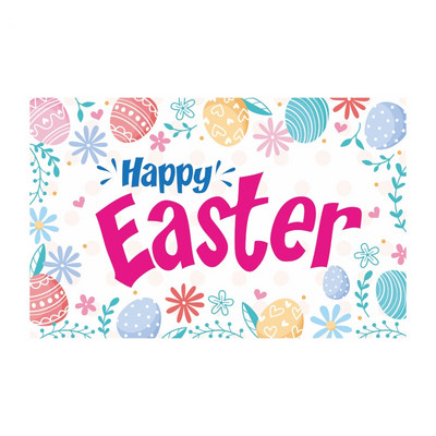 Ünnepi díszek húsvéti háttér Banner fotózás háttér húsvéti tojás nyuszi zászló Kerti parti dekoráció háttér