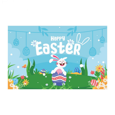 Ünnepi díszek húsvéti háttér Banner fotózás háttér húsvéti tojás nyuszi zászló Kerti parti dekoráció háttér