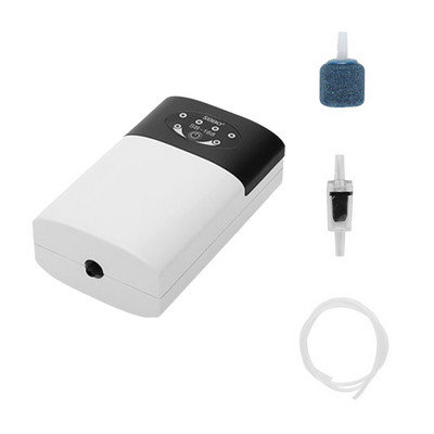 Oxigénszivattyús halak akvárium oxigénező akvárium oxigén levegőztető tó légszivattyúja USB újratölthető horgász levegőztető légbuborék kővel