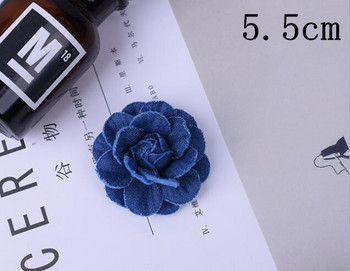5 τεμ./Παρτίδα Κορέα τζιν ύφασμα λουλούδια Αξεσουάρ μαλλιών Ρούχα Καπέλα Φόρεμα Διακόσμηση DIY Χειροτεχνίες Προμήθειες
