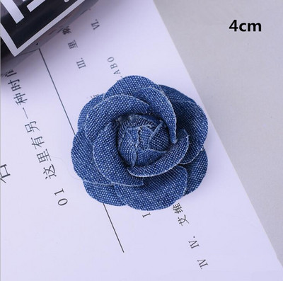 5 buc/lot țesătură din denim din Coreea, flori, accesorii pentru păr, haine, pălării, decorare pentru rochii, bricolaj, articole de artizanat