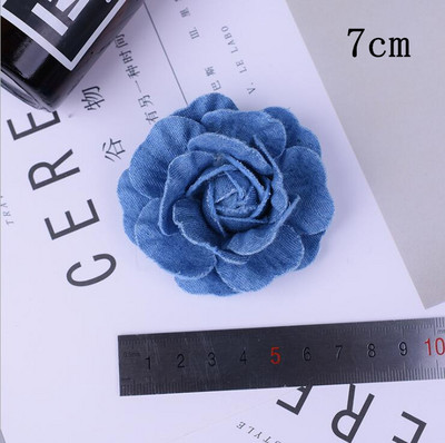 5 buc/lot țesătură din denim din Coreea, flori, accesorii pentru păr, haine, pălării, decorare pentru rochii, bricolaj, articole de artizanat
