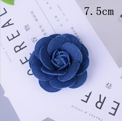 5 buc/lot țesătură din denim din Coreea, flori, accesorii pentru păr, haine, pălării, decorare pentru rochii, bricolaj, articole de artizanat